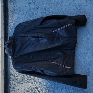 Faux leather Eloquii Moto Jacket From Walmart.